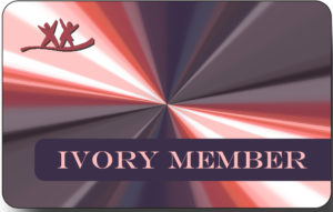Eine Mitgliedskarte als Ehrenmitglied Ivory