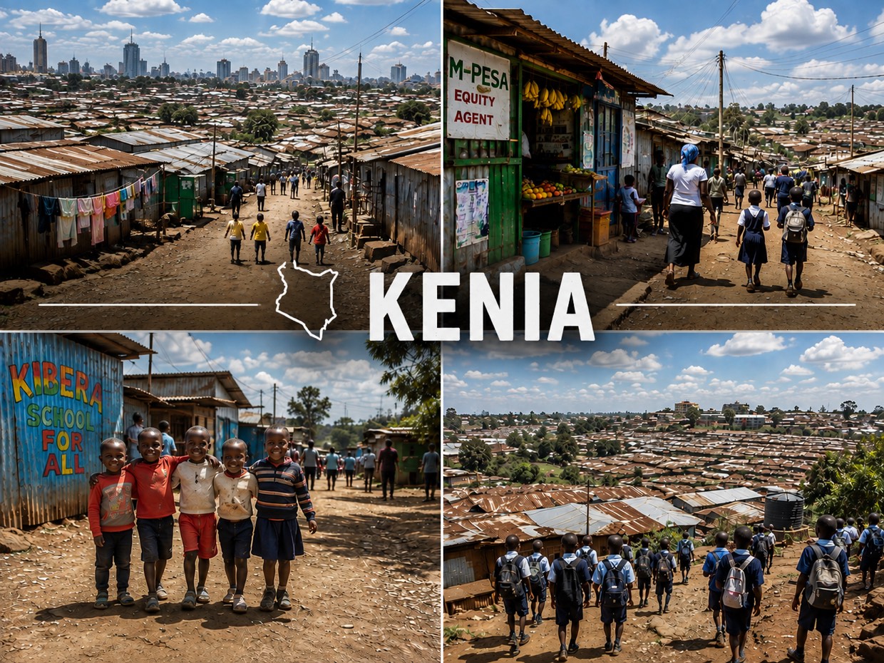 Projektregionen von Planet Children in Kenia