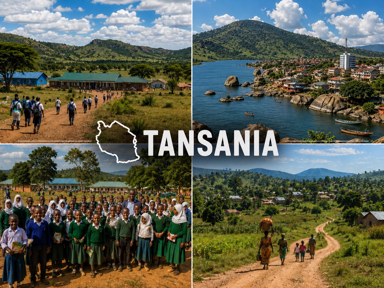 Projektregionen von Planet Children in Tansania